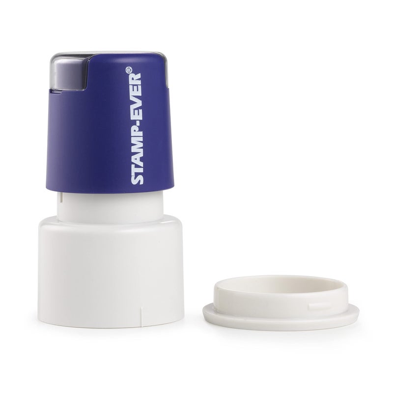 Stamp-Ever Pre-Inked Message Stamp - Checkmark, Red Ink - Impression Size: 3/4"" Round - Image 5